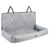 Dog Car Seat, Waterproof Dog Booster Seat for Car, Pet Car Seat with Clip-On Safety Leash, PP Cotton Filling